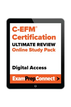 C-EFM® Certification Ultimate Review Online Study Pack (Digital Access: ExamPrepConnect) image