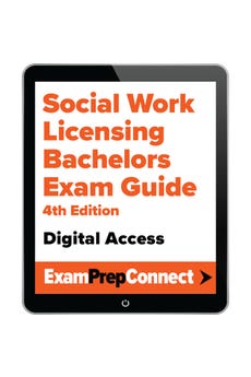 Social Work Licensing Bachelors Exam Guide (Digital Access: ExamPrepConnect) image