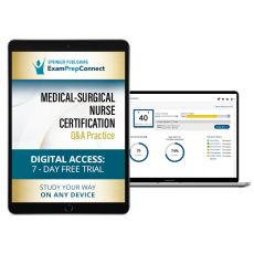 Medical-Surgical Nurse Certification Q&A Practice (Digital Access: 7-Day Free Trial) image