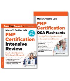 FNP Certification Intensive Review, Fifth Edition, and Q&A Flashcards Set image