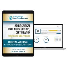 Adult Critical Care Nurse (CCRN®) Certification Interactive Q&A Practice (Digital Access: 6-Month Subscription) image
