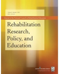 Rehabilitation Research, Policy, and Education (Individual Subscription, Online Only)